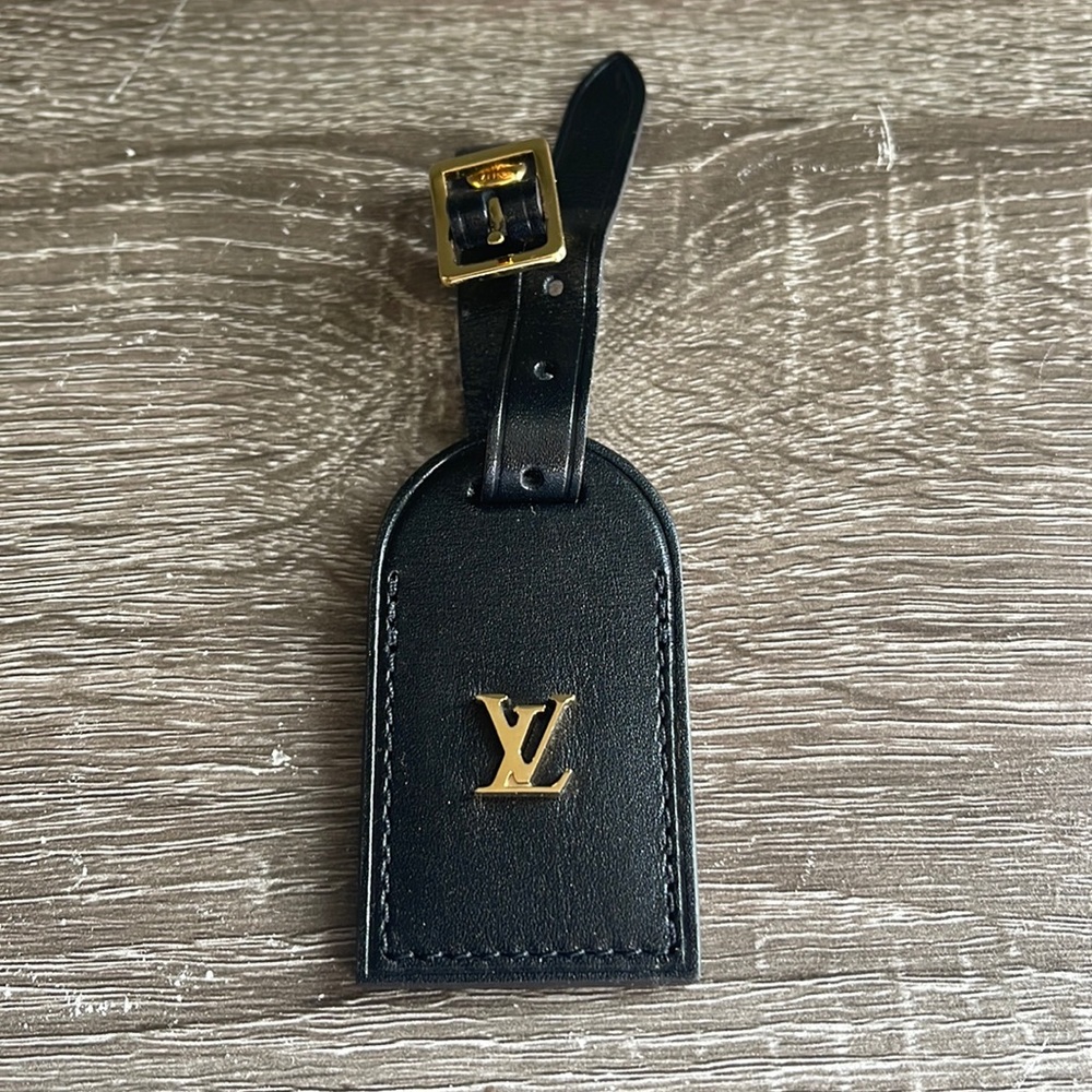 Louis Vuitton Small Black Luggage Tag